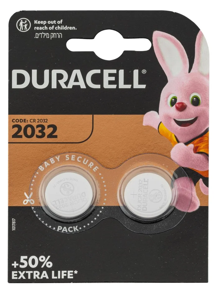 Pack de 2 piles CR2032 lithium 3 volts – Duracell