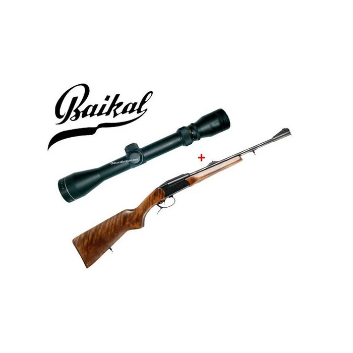 Pack Promo Carabine IJ18 308 Win Baïkal + Lunette 3.9×40