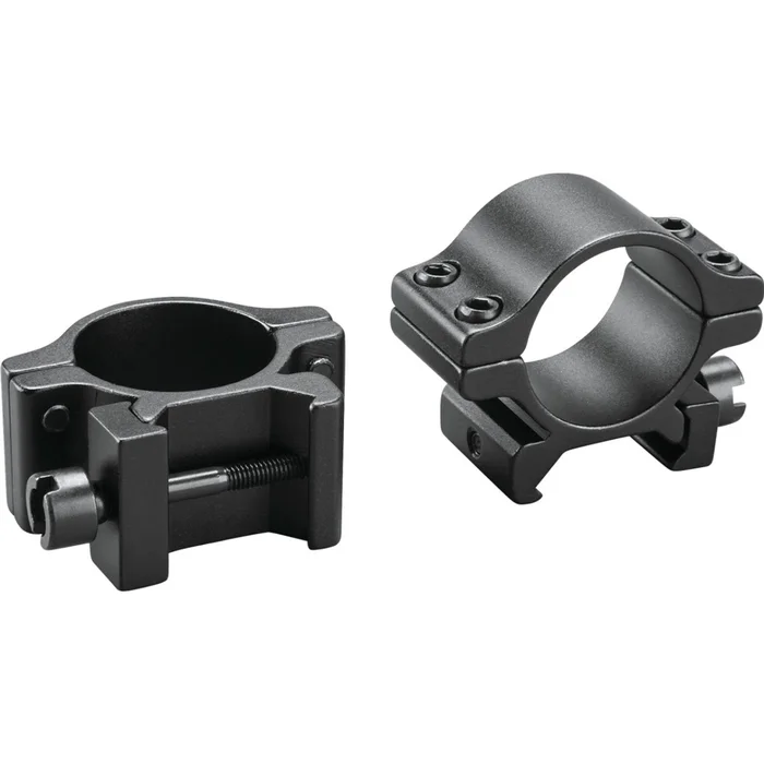 Paire colliers aluminium pour Rail 21 mm- Diamètre 30 mm – Bas – Noir mat