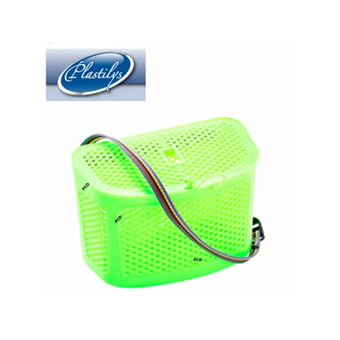PANIER DE PECHE ENFANT PLASTILYS VERT FLUO