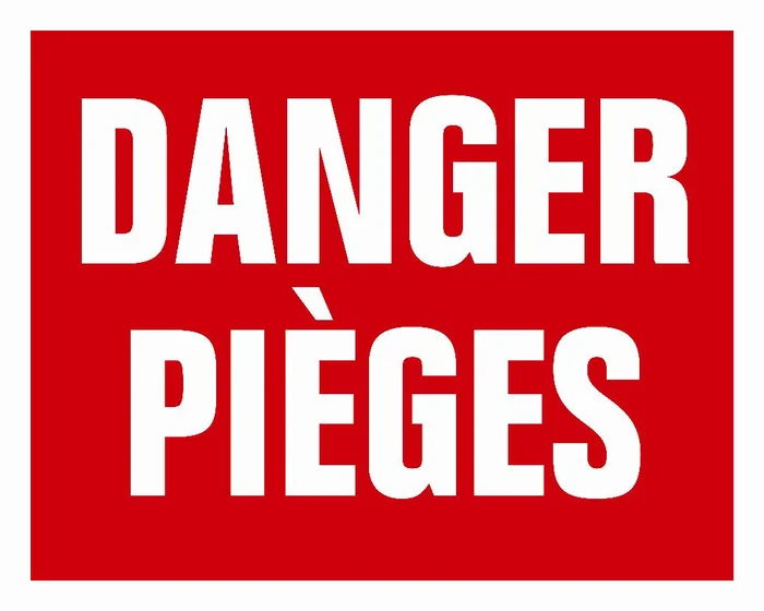 PANNEAU AKILUX DANGER PIEGES