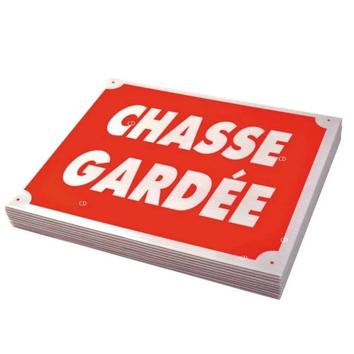 Panneau En Plastique Stepland Chasse Gardée Par 10