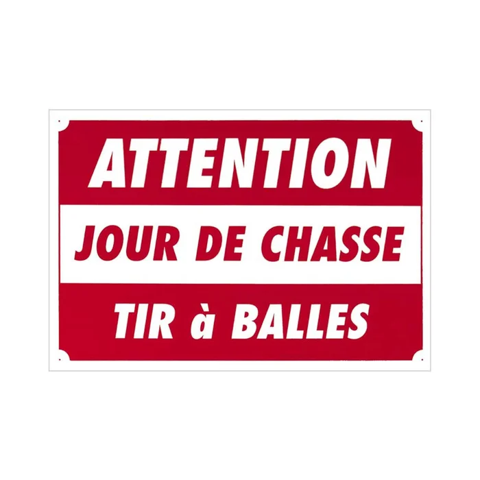 Panneau Jour de chasse 60×40