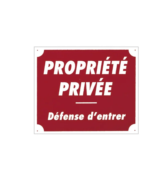 Panneau »Propriété privée » 30 x 25 cm