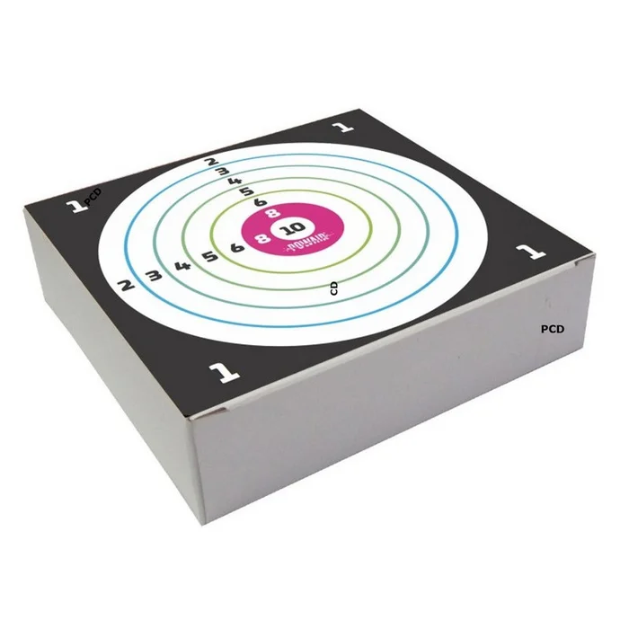 Paquet De 100 Cibles Carton 14x14cm Powair