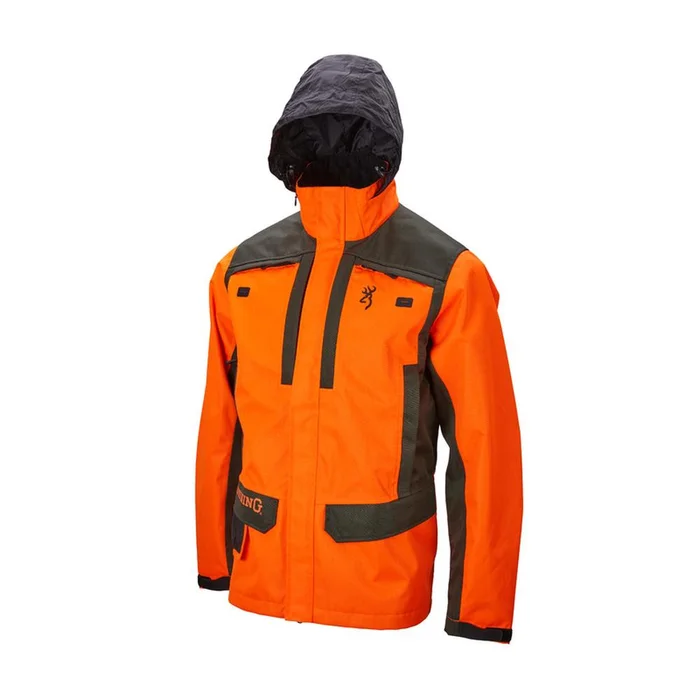 Parka Tracker Browning Orange – Imperméable et Respirante – Isolation Thermique – Protection Optimale en Chasse