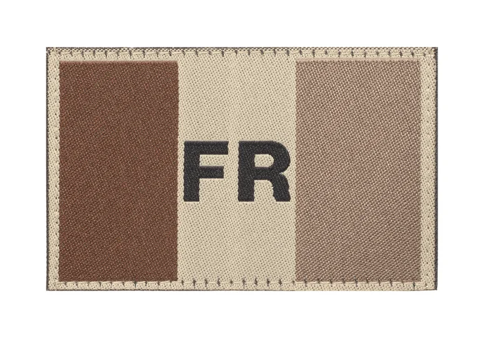 Patch brodé Drapeau Français Tan Clawgear