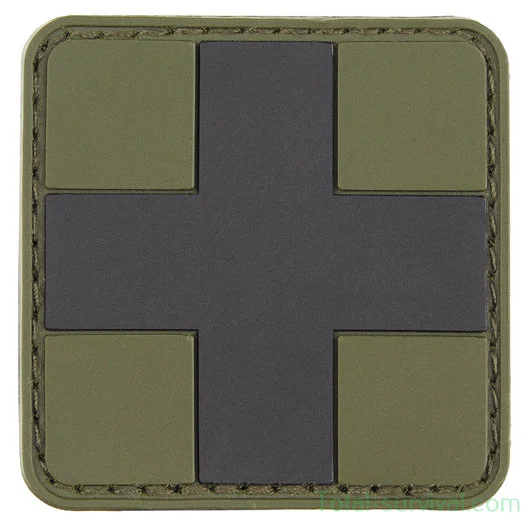 Patch « First Aid » 3D, noir-vert