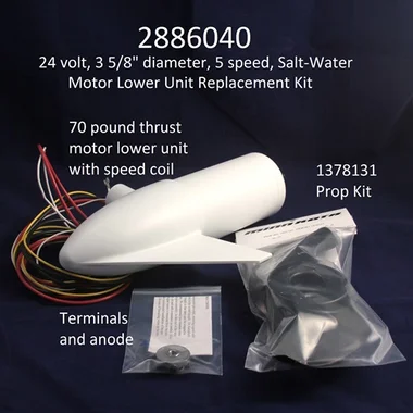 Pièce de moteur de pêche à la traîne Minn Kota – MTR ASY 24 V 3,62 5SPC avec HÉLICE – 2886040