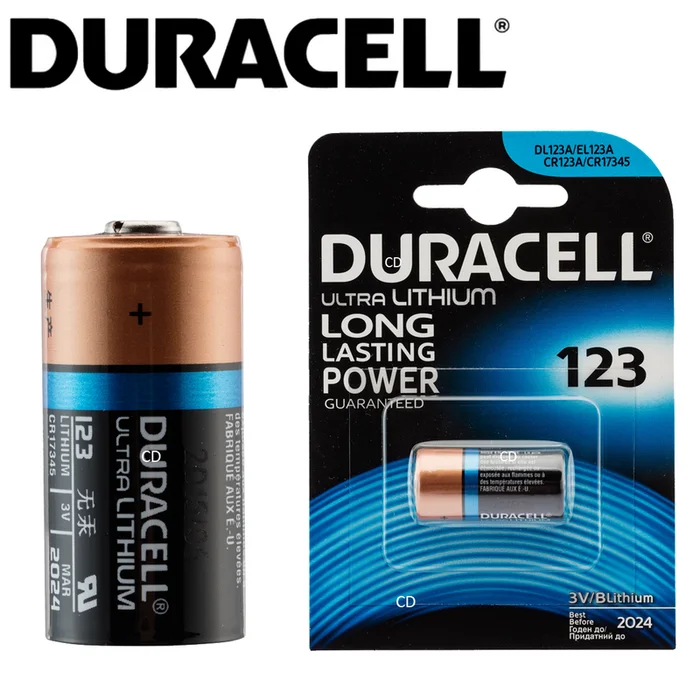 PILE DURACELL LITHIUM CR123 3V