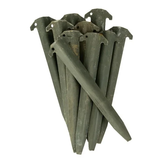 Piquets de tente de l’armée américaine, vert olive, lot de 10 pièces