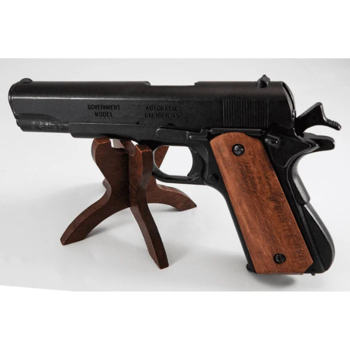 PISTOLET 45 USA 1911 PLAQUETTE LISSE – DENIX