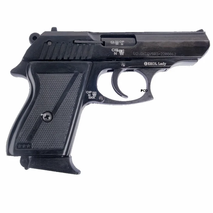 Pistolet 9mm A Blanc Ekol Lady Noir