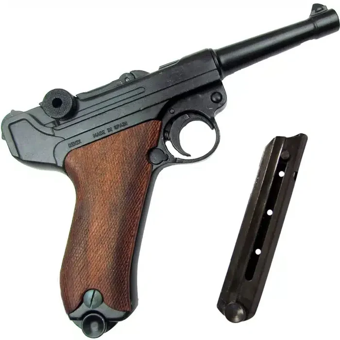 Pistolet Luger P08 Parabellum Crosse Bois 25.5cm – Denix