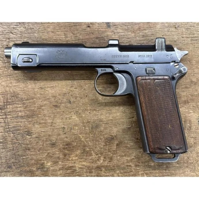 Pistolet Steyr Hahn 1912 réglementaire chilien ALCX