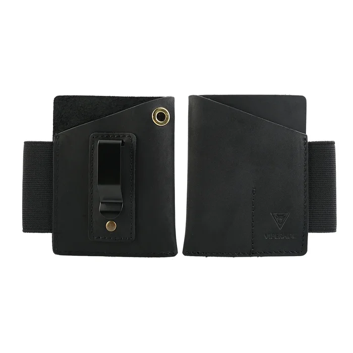 PJ12BLK – VIPERADE PJ12 Étui organisateur de poche EDC cuir NOIR