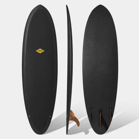 Planches Surf en mousseAlmond surfboards PLEZ PHEZ 6’4 R-SERIES – BLACK DECK