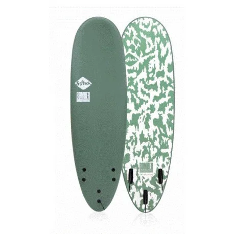 Planches Surf en moussesoftech Bomber smoke green