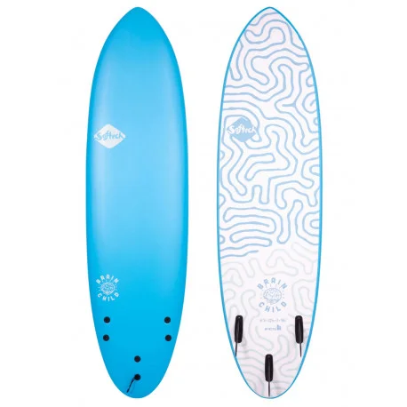 Planches Surf en moussesoftech Brainchild Blue 2023