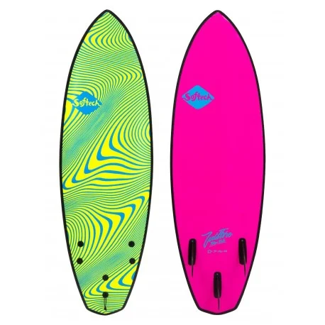 Planches Surf en moussesoftech Toledo WildFire FCS II Neon