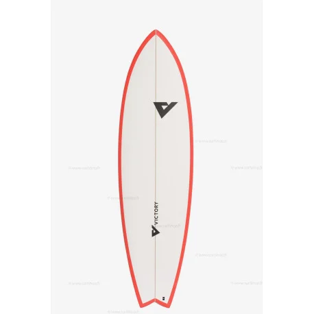 Planches Surf FishVICTORY LONG FISH EPOXY MATT RED