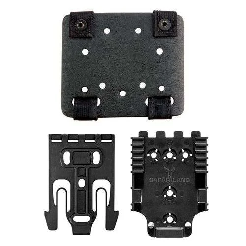 PLAQUE D’ADAPTATION MOLLE SAFARILAND – AVEC KIT QLS – NOIR
