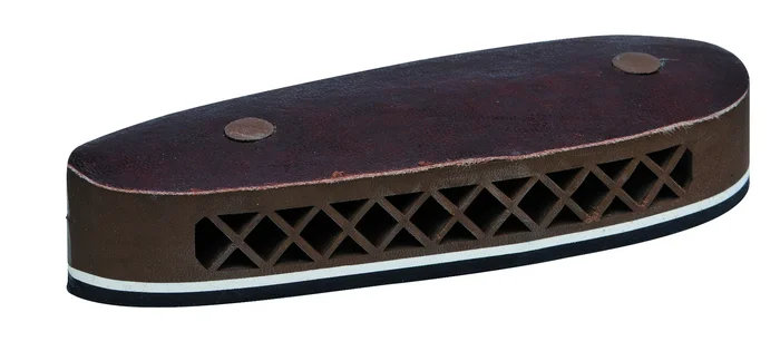 Plaque de couche alvéolée Januel en caoutchouc avec dessus cuir – Marron