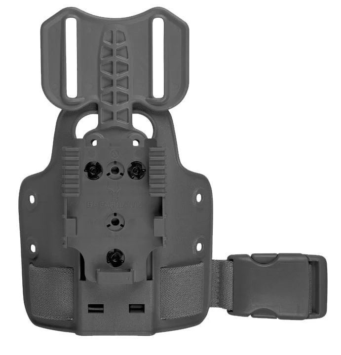 Plaque de cuisse Safariland – Simple strap – Avec passant ceinture et QLS 22 – Noir