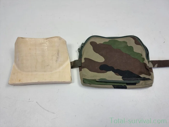 Plaque de protection italienne en composite avec poche, bas du corps CCE camo, Niveau 3 NIJ STD 0101.03, 19 x 15 CM