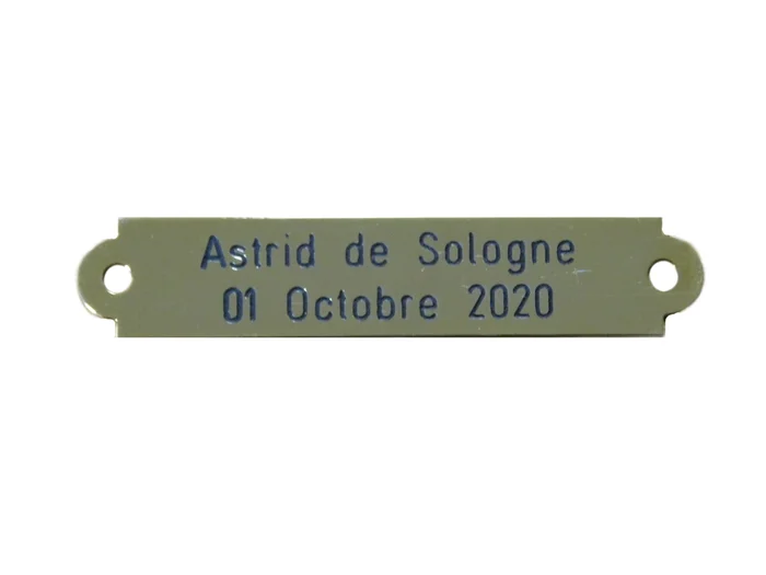 Plaque rectangle + gravure