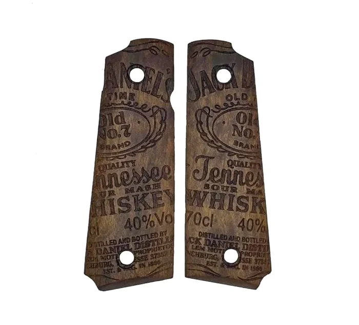 PLAQUETTES BOIS PT1911 JACK DANIEL’S