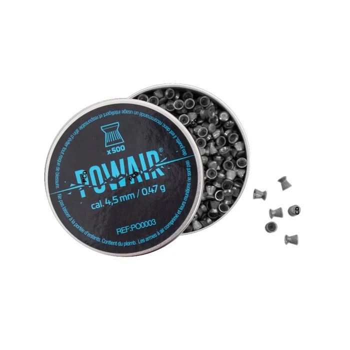 Plombs Powair Plats Calibre 4.5mm Par 500