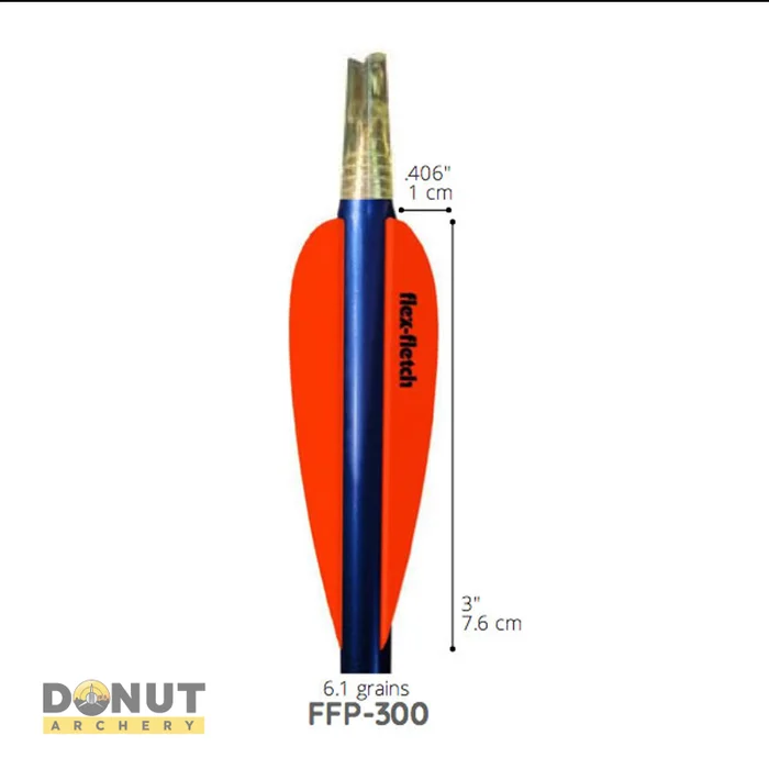 Plume de flèche Plastique Flex-Fletch FFP300 (par 100)