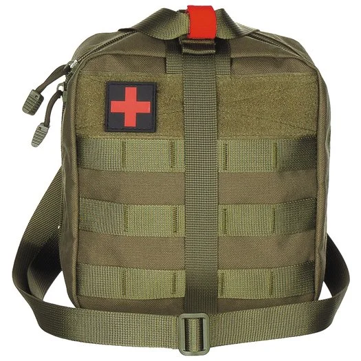 Pochette tactique MFH, premiers soins, grand, « MOLLE », vert