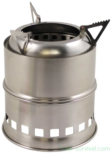 Poêle d&rsquo;extérieur Fox outdoor, « Forest », acier inoxydable