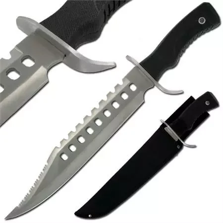 Poignard Bowie de survie 45cm – Couteau chasse