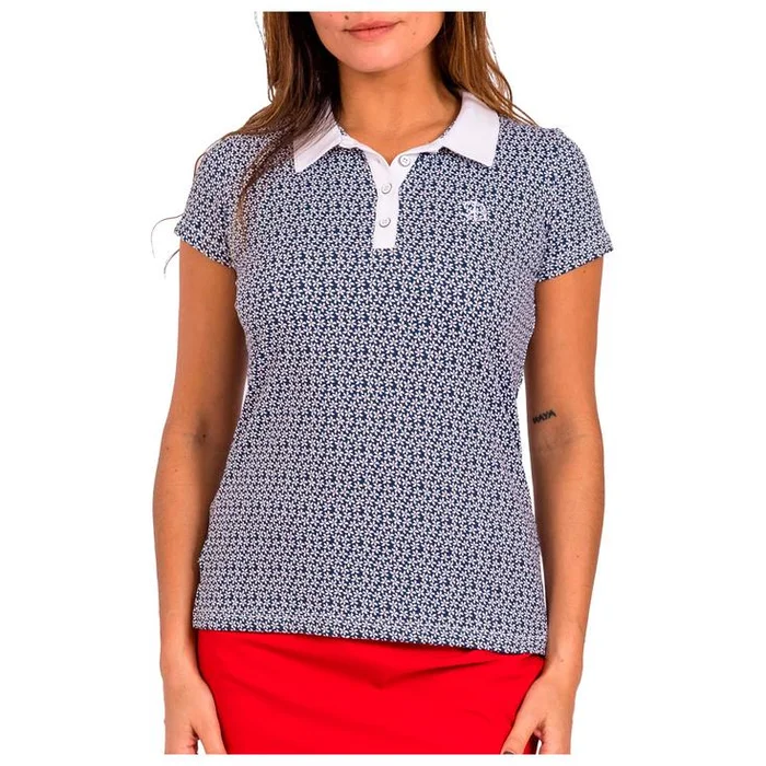 Polo Chiberta Malou Marine Blanc