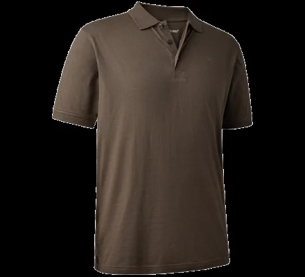 Polo Christian marron Deerhunter