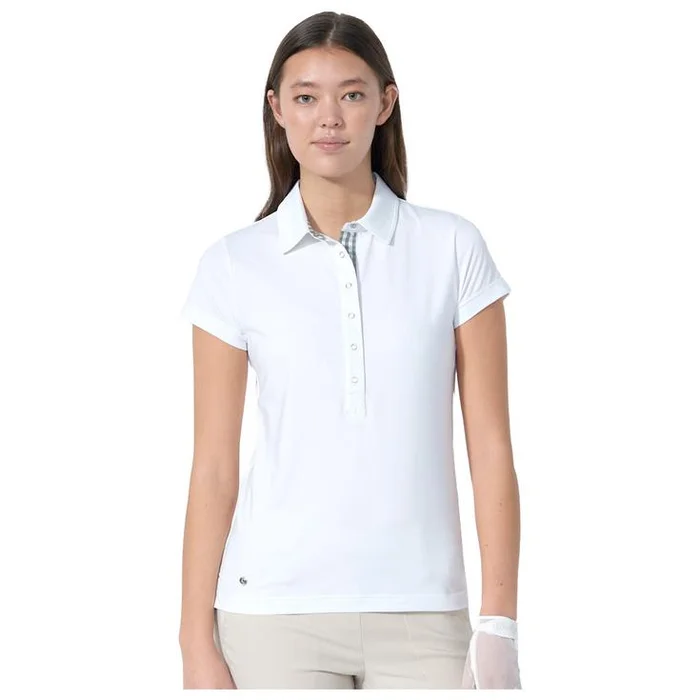 Polo Daily Sports Diane Cap S Polo Shirt Check Khaki Check Khaki