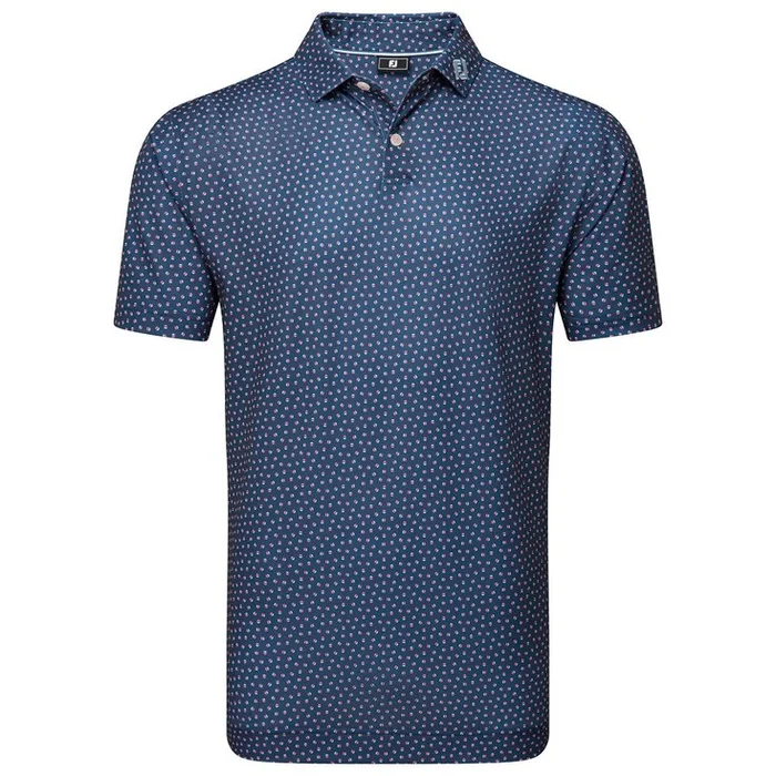 Polo Footjoy Bounce Print Pique Dark Denim