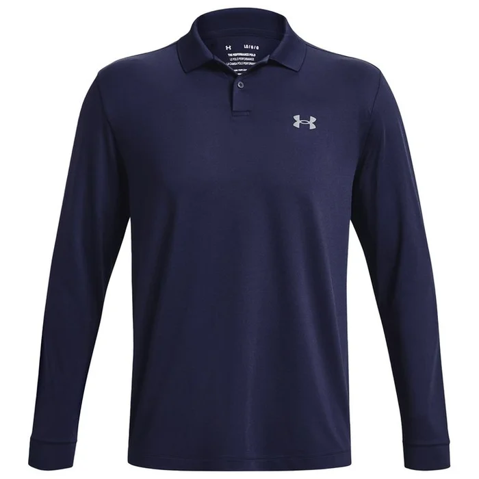 Polo Under Armour Performance 3.0 LS Midnight Navy Pitch Gray
