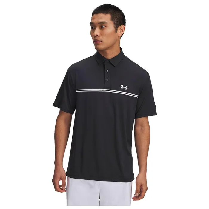 Polo Under Armour Playoff 3.0 Stripe Black Summit White
