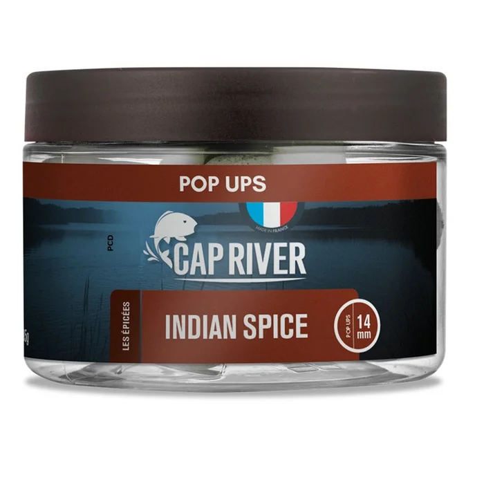 Pop Ups Amorçage Cap River Indian Spice 18MM 40G