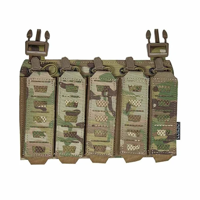 Porte Chargeur Frontal Corso Tactical MP5 MP7 MOLLE – Accès Rapide – Fixation Sécurisée – Optimisé pour Gilet Tactique