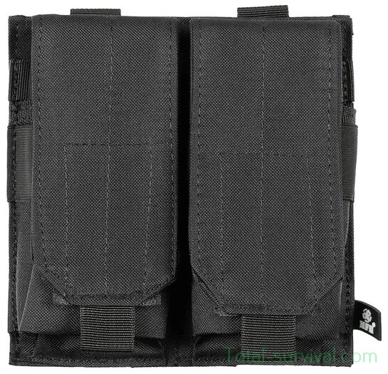 Porte chargeur MFH, « MOLLE », double, Noir