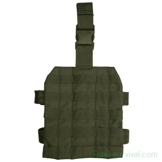 Porte-revues MOLLE Mil-tec, support de jambe, vert olive