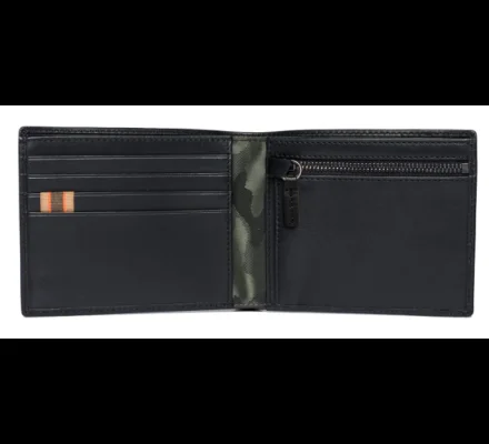 Portefeuille bifold zippé classique noir BERETTA – Image 3