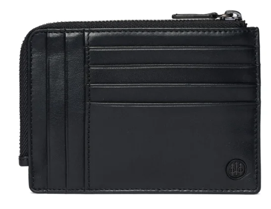 Portefeuille zippé classique noir BERETTA