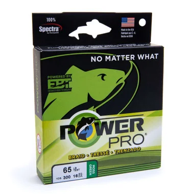PowerPro Vert Mousse Ultra-Résistant Fibre Tressée Spectra – 40lb – 150yds