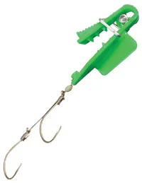 Pro-Troll Roto Chip – #5a Glow Green, Hameçons Tandem sans ardillon, Avançon de 40 lb 7 pi